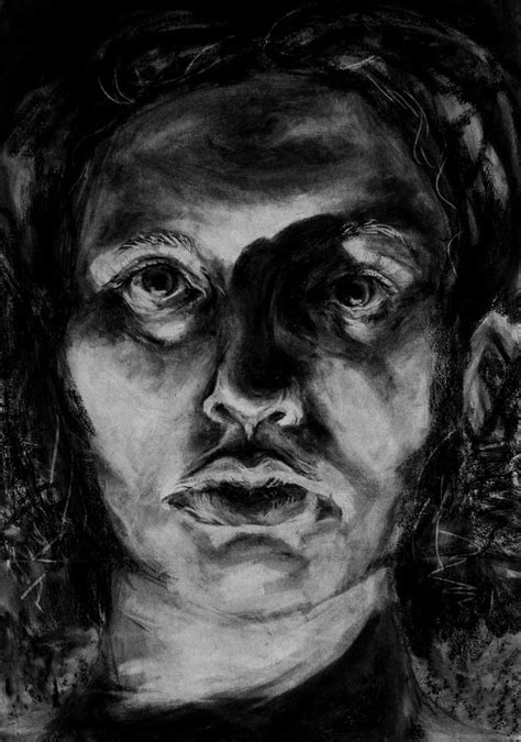 Art Prof Create And Critique Portrait Drawing Chiaroscuro Charcoal