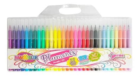 Plumones Punta Fina Colores Vivos Y Pastel 30 Pzs Tryme MercadoLibre