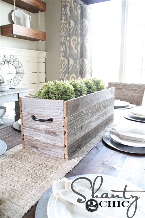 DIY Barn Wood Planter Box Shanty 2 Chic