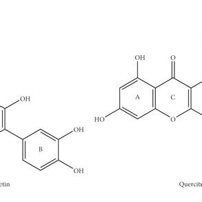 The molecular structure formula of quercetin and quercitrin. | Download ...