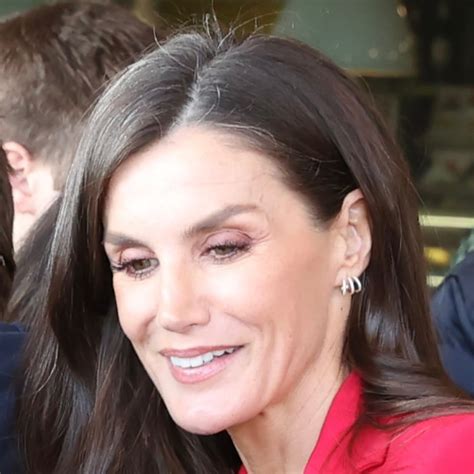 Queen Letizia Brings Back Red Carolina Herrera Pantsuit For Days Of