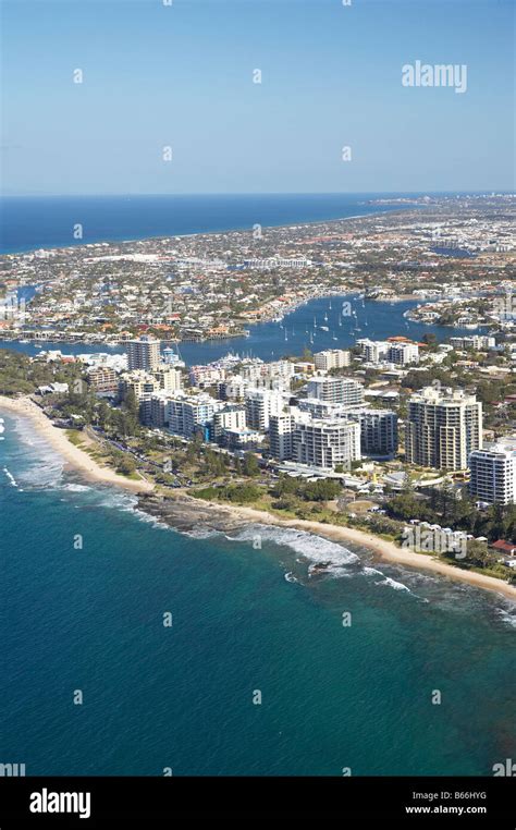 Mooloolaba Beach Mooloolaba Sunshine Coast Queensland Australia aerial ...