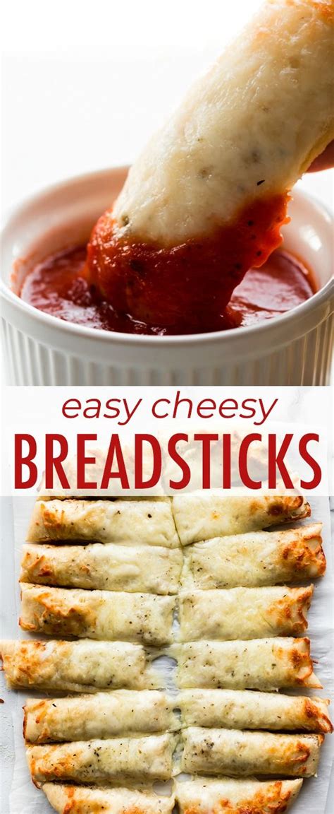 Made From 6 Ingredient Homemade Pizza Dough These Easy Cheesy Breadsticks Are A Totally