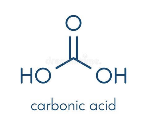 Fusione Molecola Di Acido Carbonico 3d Formata Quando Il Biossido Di Carbonio Viene Disciolto