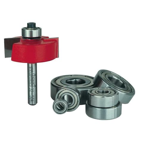 Freud Rabbeting Bit Set With Interchangeable Bearings With In