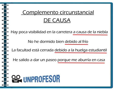 El Complemento Circunstancial De Causa Definición Y Ejemplos