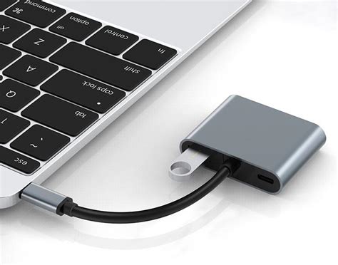 ᐉ Хаб USB 4в1 для макбука/телефона DP Type C 4k HDMI-PD-USB C- USB 3.0 ...