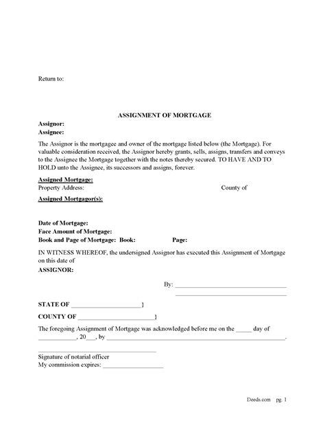 Carroll County Assignment Of Mortgage Form New Hampshire Deeds