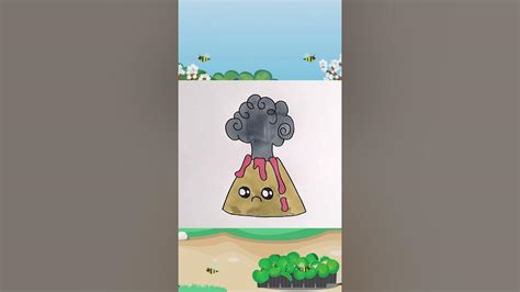 Dibujos Kawaii Paso A Paso Fácil Y Divertido Cómo Dibujar Un Volcan