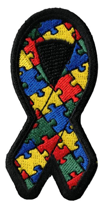 Autism Awareness Ribbon Patch Abc Patches