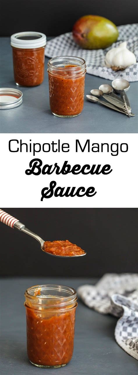 Chipotle Mango Barbecue Sauce Recipe Barbecue Sauce Sauce Bbq Fruit