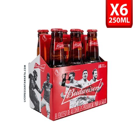 Budweiser Botella 250ml Six Pack Licores Santa Marta