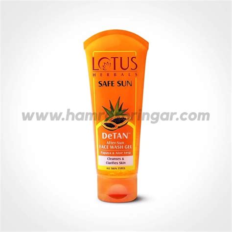 Lotus Herbals Safe Sun Detan Face Wash Gel New 100 Gm Online