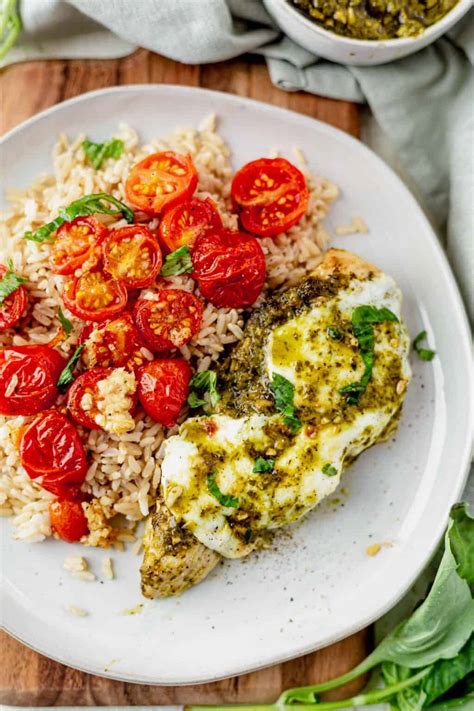 Easy Baked Pesto Chicken