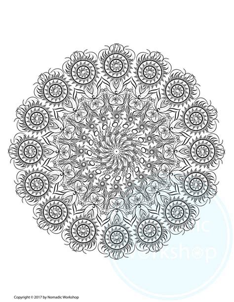 Digital Artist Mandala Coloring Pages