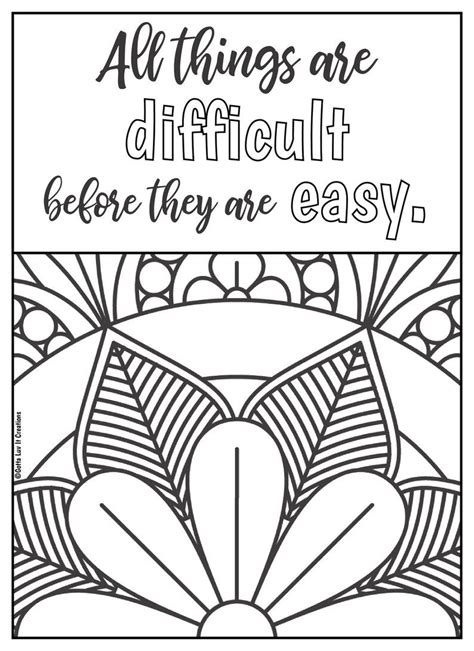 10 Mandala Motivational Coloring Pages 2 Etsy Artofit