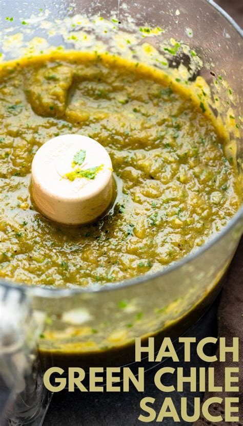 This Quick And Easy Hatch Green Chile Sauce Is A Simple Recipe Made With Fire Roasted Chiles