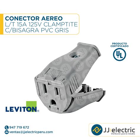 Conector Aereo L T A V Clamptite C Bisagra Pvc Leviton