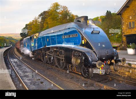 LNER A4 Pacific Locomotive " Sir Nigel Gresley", British Steam Train at ...