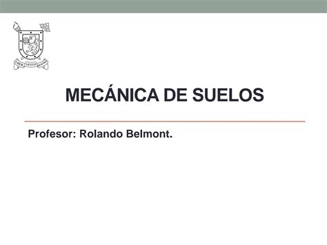 SOLUTION Unidad 1 2 Mec Nica De Suelos Belmont Rev0 Studypool