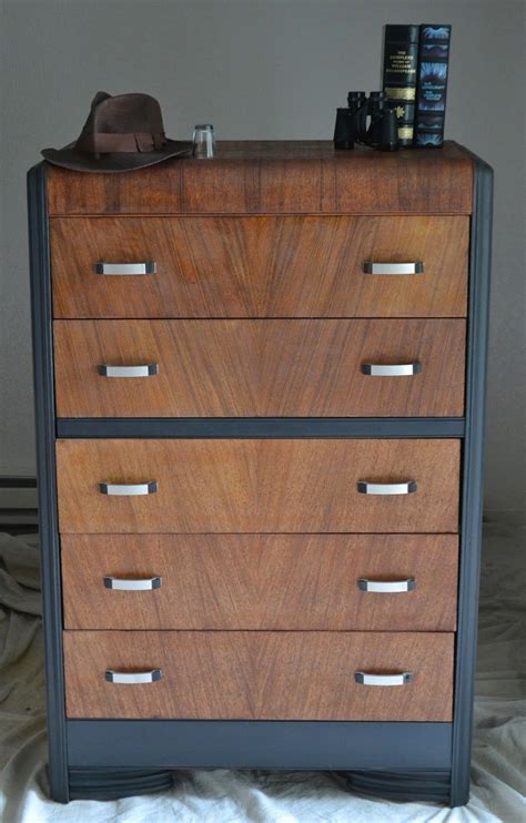 A Beautiful Waterfall Dresser In The Art Deco Style Restored By Haus