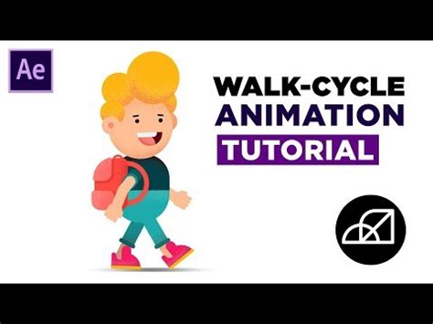 2D walk cycle tutorial using After Effects by Move Shapes | 2D Animation