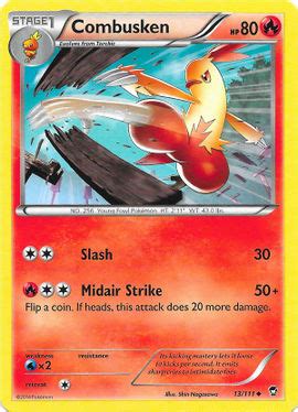 Combusken Furious Fists 13 Bulbapedia the community driven Pokémon