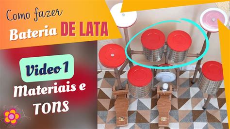 Como Fazer Bateria Lata De Leite E Cano Pvc V Deo Materiais