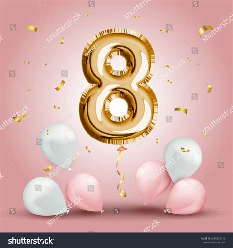 elegant greeting celebration  years birthday stock vector royalty