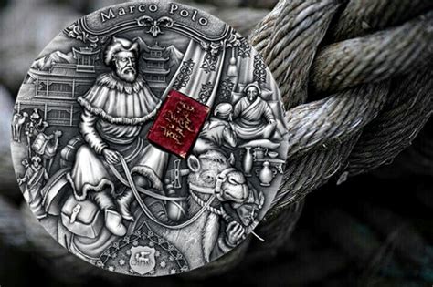 Marco Polo Famous Explorers 2 Oz 999 Silver 5 Niue 2022 Gold