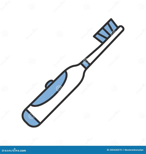 Electric Toothbrush Color Icon Stock Vector - Illustration of icon, drawing: 200428470