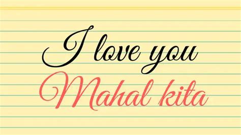 How To Say I Love You In Tagalog Filipiknow