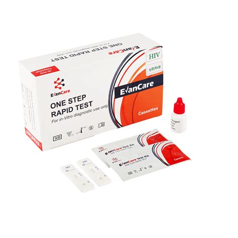 Infectious HIV Rapid Diagnostic Blood Rapid Test Kit Cassette HIV 1 2