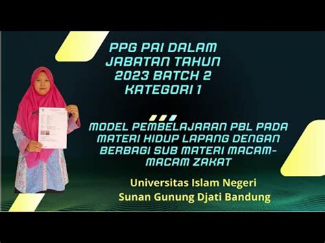 Video Praktik Pembelajaran UKIN PPG PAI Daljab Batch 2 Tahun 2023