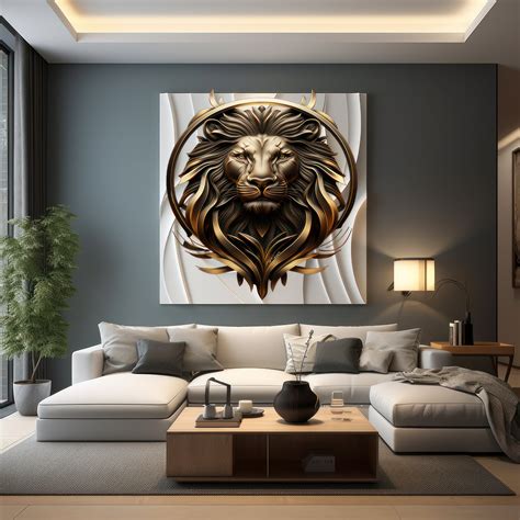 Golden Lion Logo Png Svg Transparent Instant Download Etsy