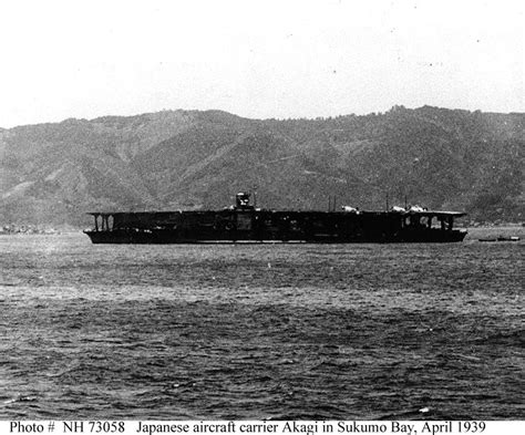 Japanese Navy Ships Akagi Aircraft Carrier 1927 1942