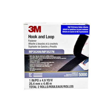 Hardware Specialty 3M Hook Loop Fastener MP3526N MP3527N Black 1