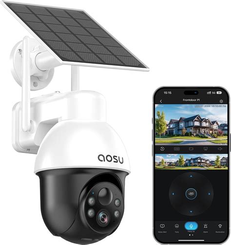 Amazon Aosu Solar Security Camera Wireless Outdoor System K Mp