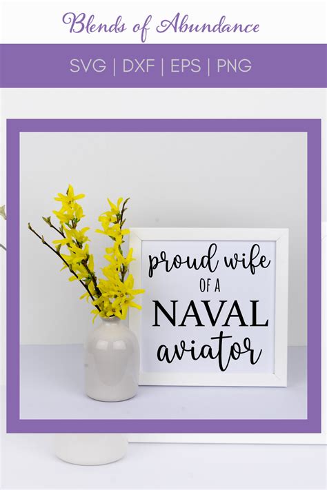 Proud Wife Of A Naval Aviator Svg Proud Wife Svg Wife Svg For Shirt