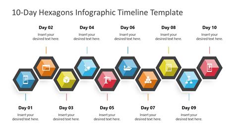 Day Hexagons Infographic Timeline Template For Powerpoint Slidemodel