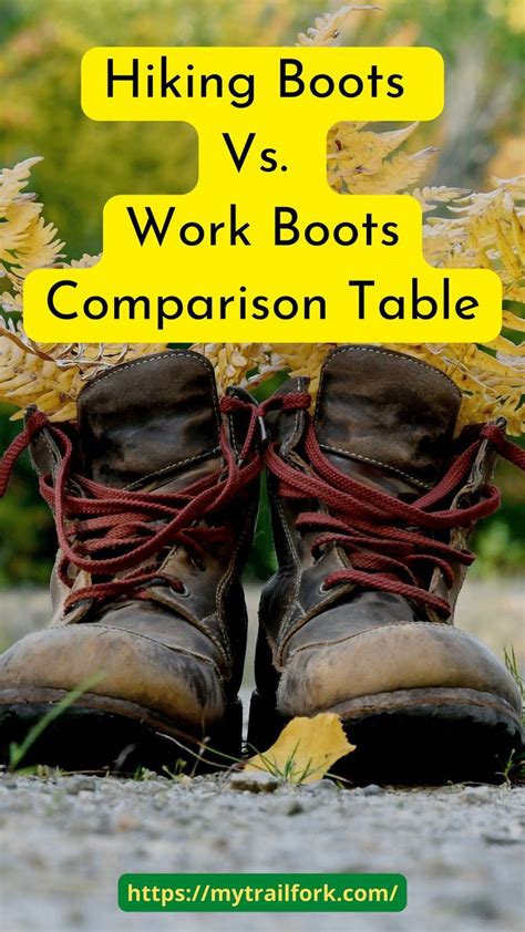 Hiking Boots Vs Work Boots