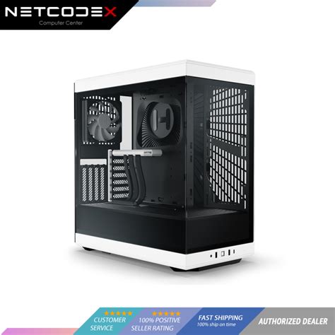 HYTE Y40 Mainstream Vertical GPU Case ATX Mid Tower Gaming Case with PCI Express 4.0 x 16 Riser ...