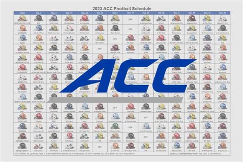 Afa Football Printable Schedule 2023