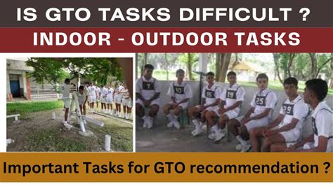 GTO Tasks In ISSB Command Task Final Group Task Individual