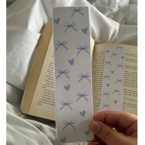 Blue Ribbon Bow Bookmark Collection, Bookmark With Bows, Book Lover ...