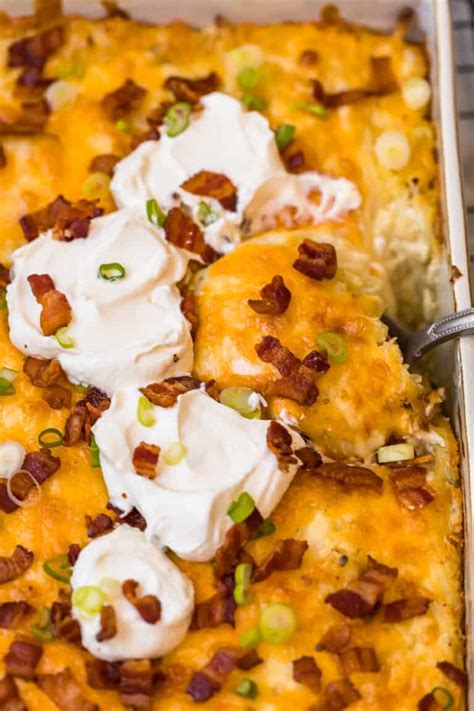 Loaded Hash Brown Potato Casserole Recipe The Cookie Rookie®