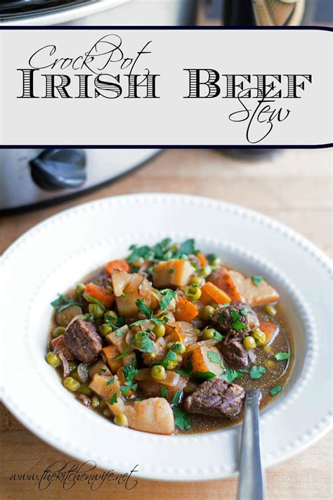 Crockpot Irish Beef Stew Recipe The Kitchen Wife