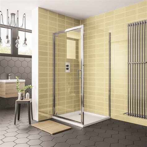 Essential Spring8 800mm Pivot Shower Door Best Prices