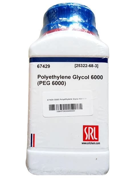 Srl Polyethylene Glycol 6000 Peg 6000 500gm Cas 25322 68 3 Storage Room Temperature