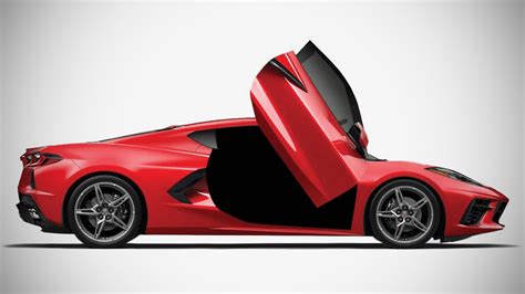 2020 Chevrolet Corvette C8 Gets Lamborghini Scissor Doors Techeblog